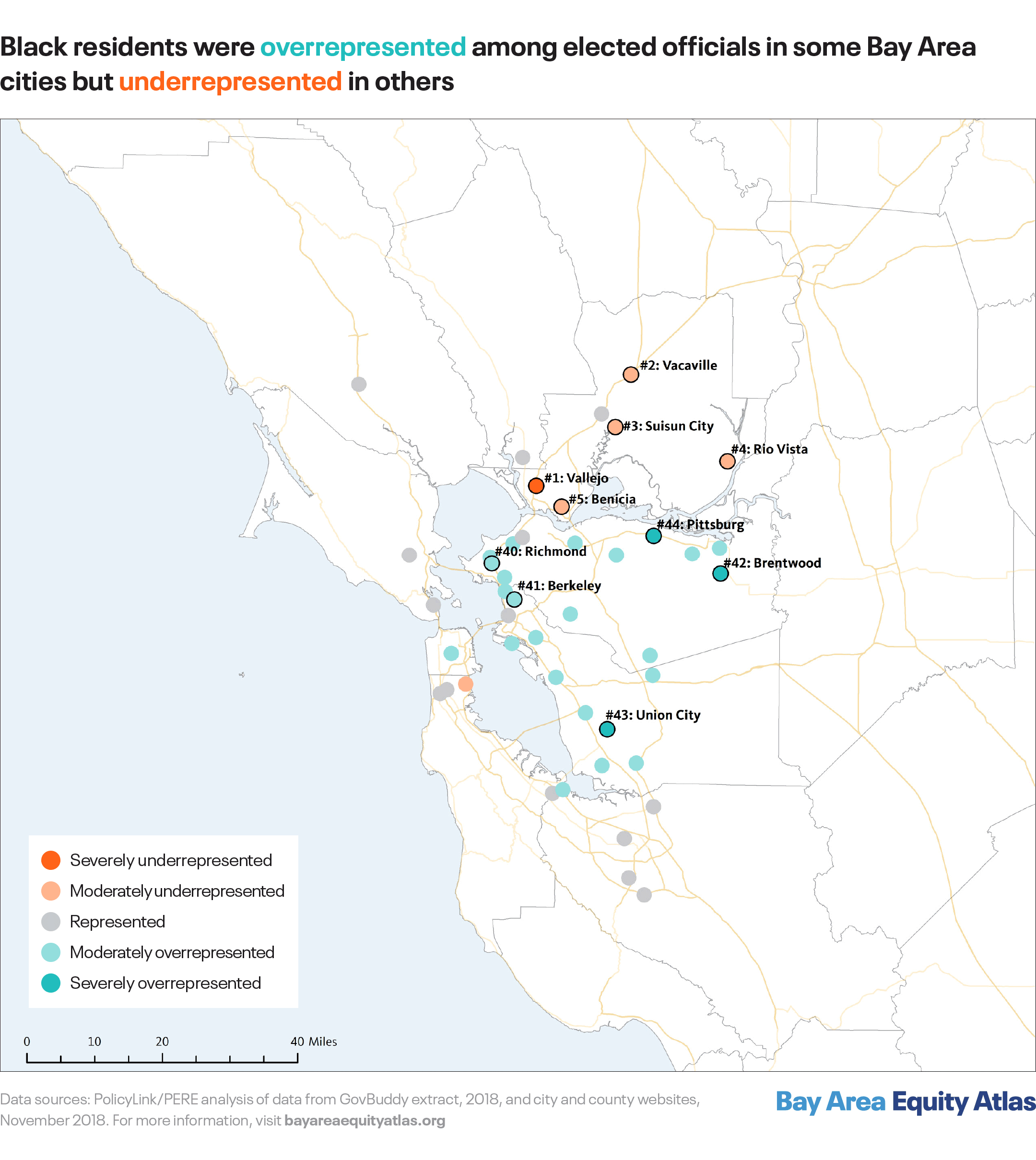 Diversity of electeds map Black